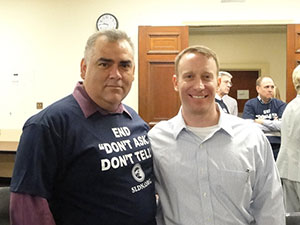 Ben Gomez and Air Force Major Mike Almy. Major Almy recently testified at the Senate Armed Services Committee.