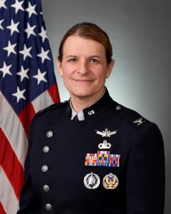 Colonel Bree Fram, United States Space Force, is one of the highest ranking Transgender officers in the US military.